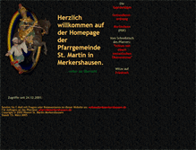 Tablet Screenshot of pfarrei.merkershausen.de